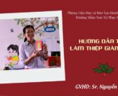 Dạy trẻ làm thiệp Giáng sinh – Sr. Maria Nguyễn Thị Hà