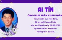 Ai tín: Ân nhân qua đời – Ông Giuse Trần Xuân Hoàng