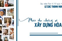 Phúc cho những ai xây dựng hòa bình – Lễ các Thánh Nam Nữ