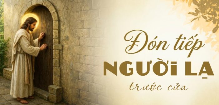 Đón tiếp người lạ trước cửa