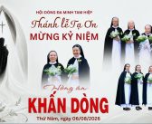 Thánh lễ mừng Ngân-Kim-Ngọc Khánh Khấn Dòng năm 2026