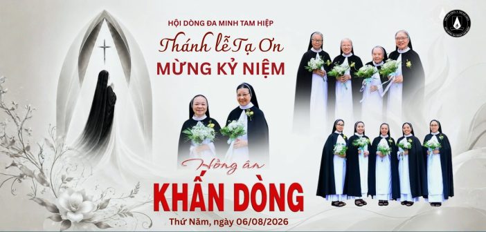 Thánh lễ mừng Ngân-Kim-Ngọc Khánh Khấn Dòng năm 2026