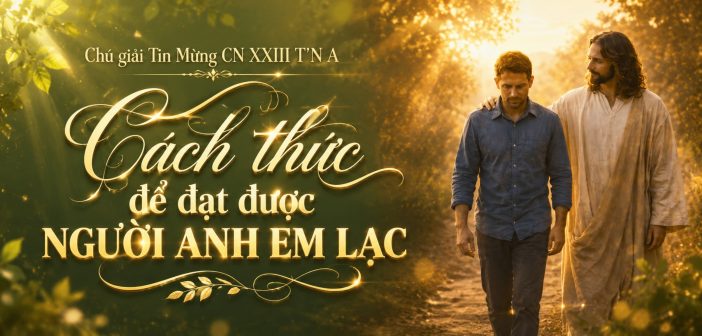 Cách thức để đạt được người anh em lạc – Chú giải Tin Mừng CN XXIII TN A