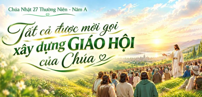 Tất cả được mời gọi xây dựng Giáo hội của Chúa – CN 27 TN, năm A